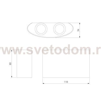 Twinky double серый уличный настенный светодиодный светильник 1555 TECHNO LED Elektrostandard