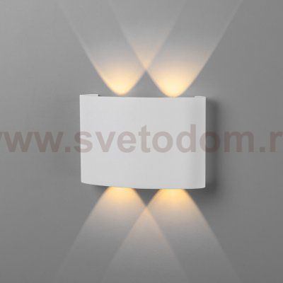 Twinky double белый уличный настенный светодиодный светильник 1555 TECHNO LED Elektrostandard