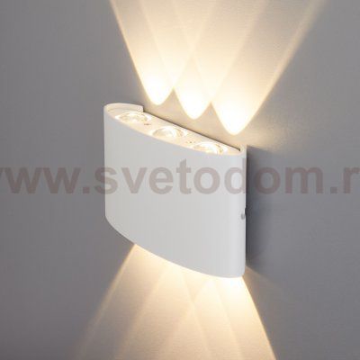 Twinky trio белый уличный настенный светодиодный светильник 1551 TECHNO LED Elektrostandard