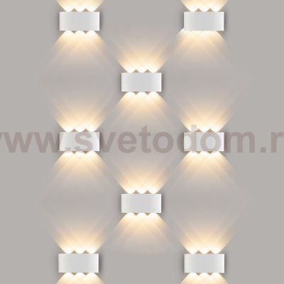 Twinky trio белый уличный настенный светодиодный светильник 1551 TECHNO LED Elektrostandard