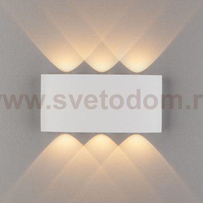 Twinky trio белый уличный настенный светодиодный светильник 1551 TECHNO LED Elektrostandard