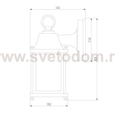 Brick белый уличный настенный светильник GL 1008D Elektrostandard