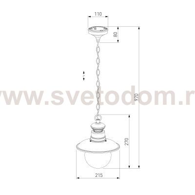 Talli H брауни уличный подвесной светильник IP44 GL 3002H Elektrostandard