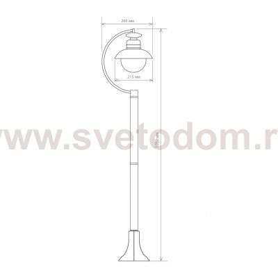 Talli F брауни уличный светильник на столбе IP44 GL 3002F Elektrostandard