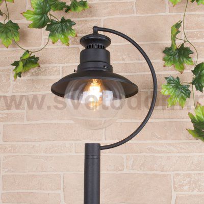 Talli F черный уличный светильник на столбе IP44 GL 3002F Elektrostandard