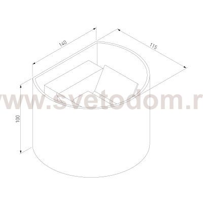 Blade черный уличный настенный светодиодный светильник 1518 TECHNO LED Elektrostandard