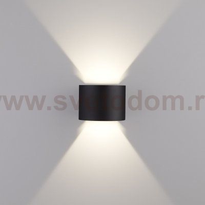 Blade черный уличный настенный светодиодный светильник 1518 TECHNO LED Elektrostandard