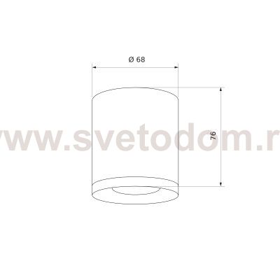 Накладной акцентный светодиодный светильник DLR024 6W 4200K черный матовый Elektrostandard