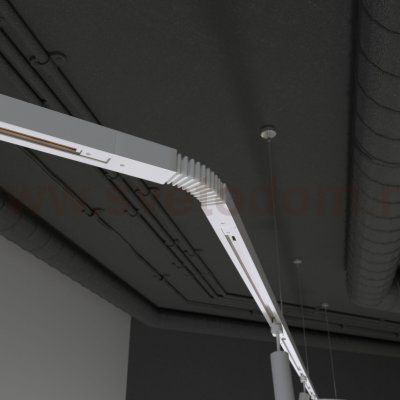 Гибкий коннектор для однофазного шинопровода белый TRC-1-1-FLEX-WH Elektrostandard
