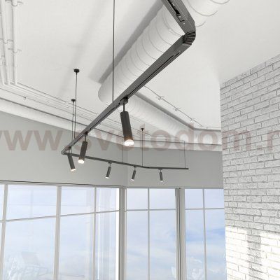 Гибкий коннектор для однофазного шинопровода черный TRC-1-1-FLEX-BK Elektrostandard
