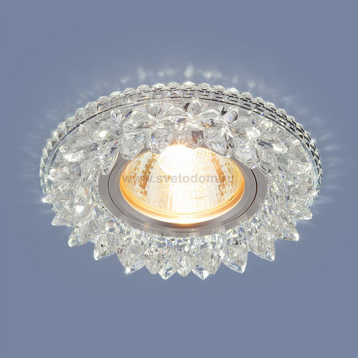 Встраиваемый точечный светильник с LED подсветкой 2212 MR16 CL прозрачный Elektrostandard