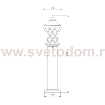 Cassiopeya F черное золото ландшафтный светильник IP44 GL 1018F Elektrostandard