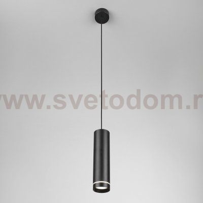 Точечный подвесной светильник Elektrostandard DLR023 12W 4200K черный матовый