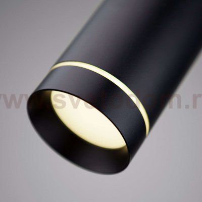 Точечный подвесной светильник Elektrostandard DLR023 12W 4200K черный матовый