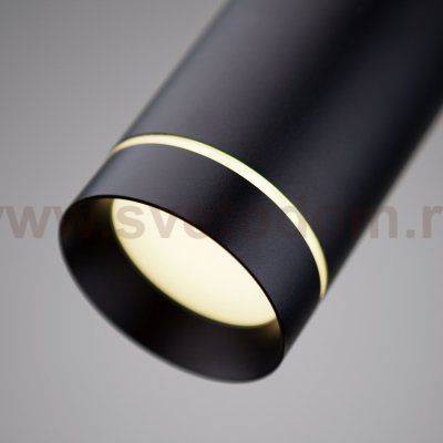 Точечный подвесной светильник Elektrostandard DLR023 12W 4200K черный матовый
