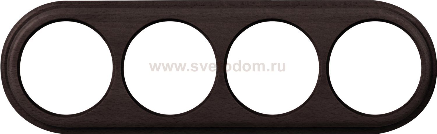 Рамка на 4 поста (венге) WL15-frame-04 Werkel