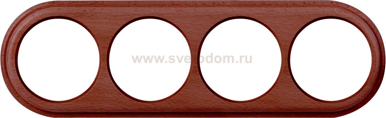 Рамка на 4 поста (итальянский орех) WL15-frame-04 Werkel