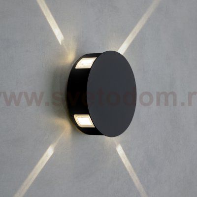 Уличный настенный светодиодный светильник 1545 TECHNO LED черный Elektrostandard
