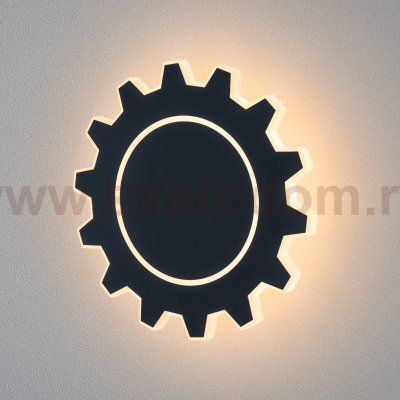 Настенный светодиодный светильник Gear L LED MRL LED 1100 черный Elektrostandard