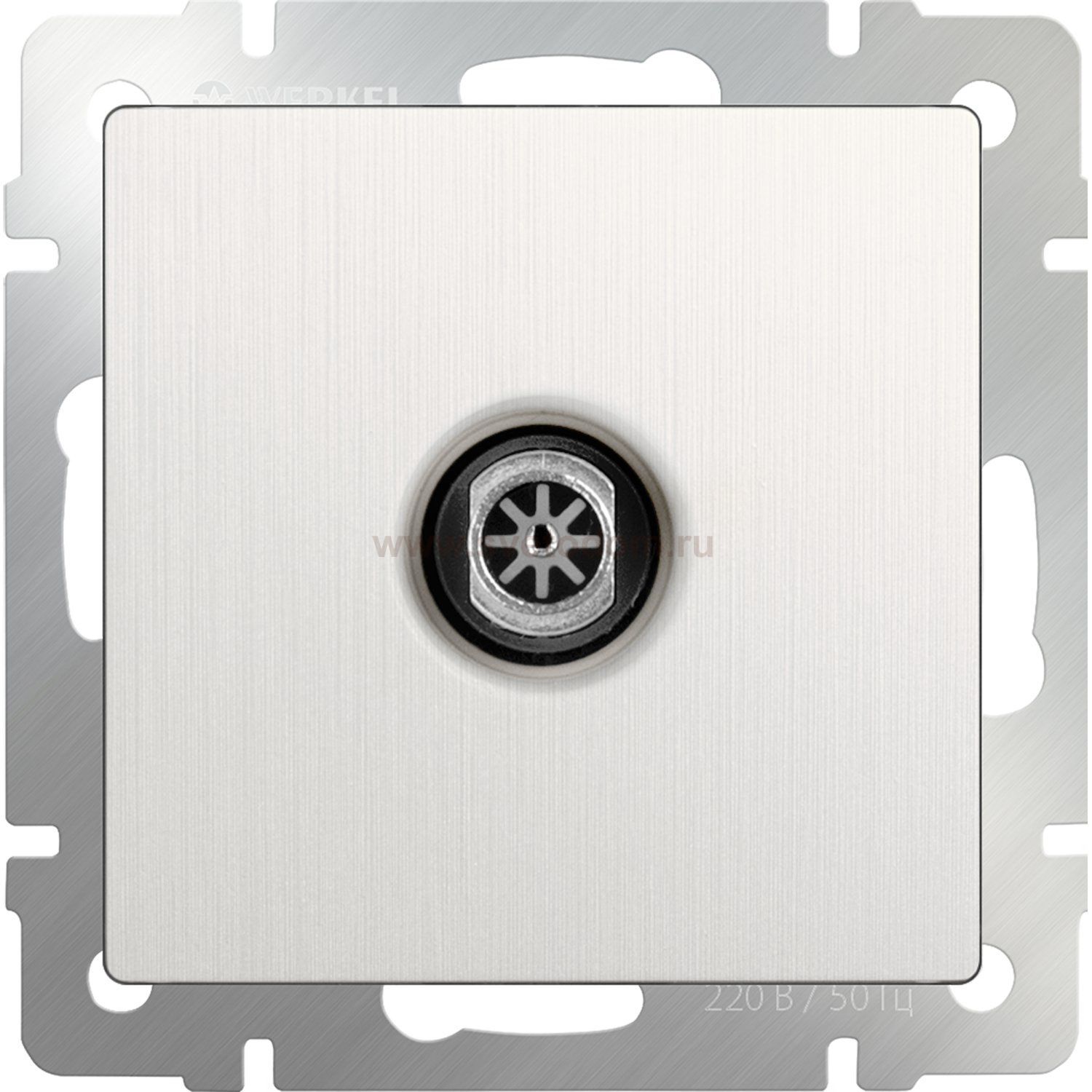 ТВ-розетка оконечная (перламутровый рифленый) WL13-TV Werkel