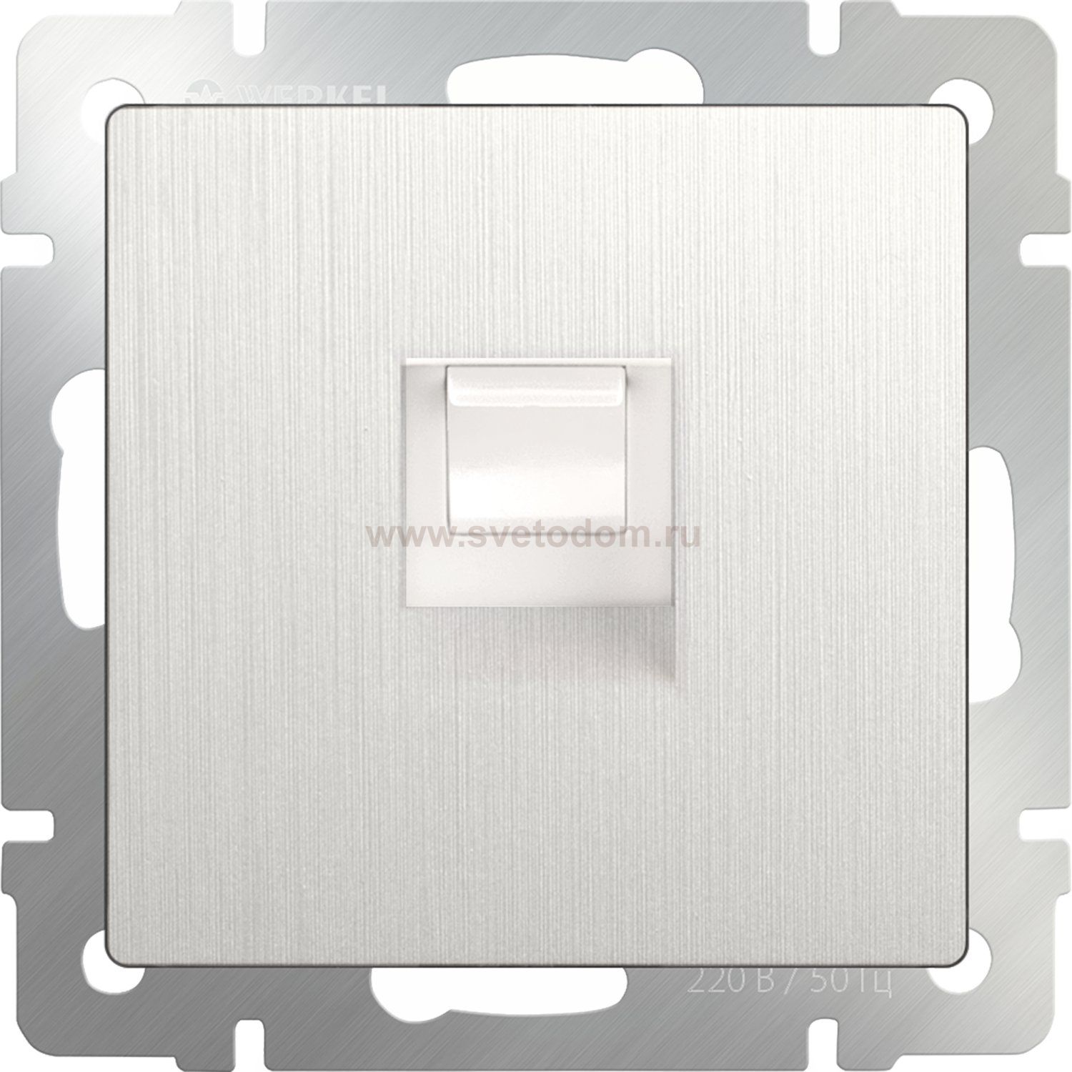 Розетка Ethernet RJ-45 (перламутровый рифленый) Werkel WL13-RJ-45