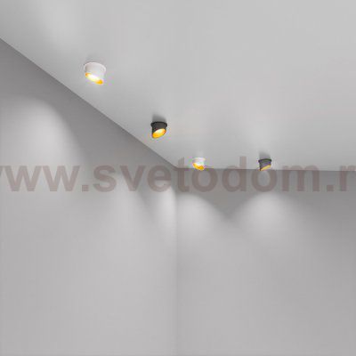 Встраиваемый точечный светильник 7005 MR16 WH/GD белый/золото Elektrostandard