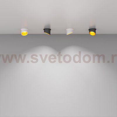 Встраиваемый точечный светильник 7005 MR16 WH/GD белый/золото Elektrostandard
