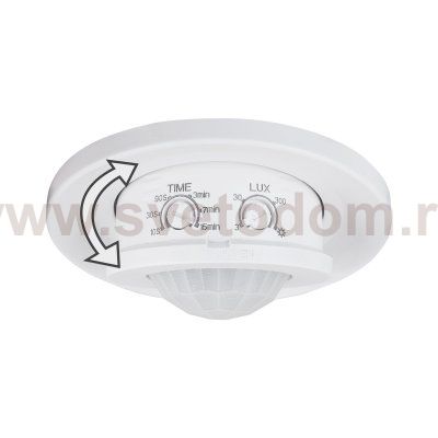 Инфракрасный датчик движения  8m 2,2-4m 800W IP20 360° SNS-M-12 белый Elektrostandard