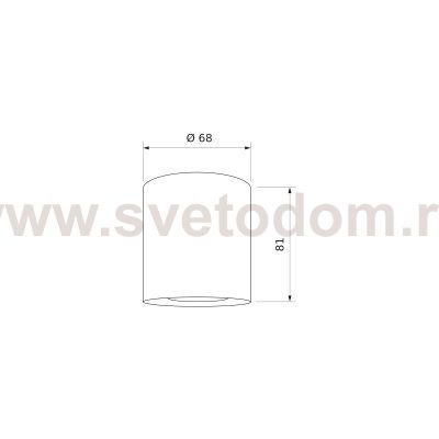 Накладной светодиодный светильник DLR032 6W 4200K 3200 белый Elektrostandard
