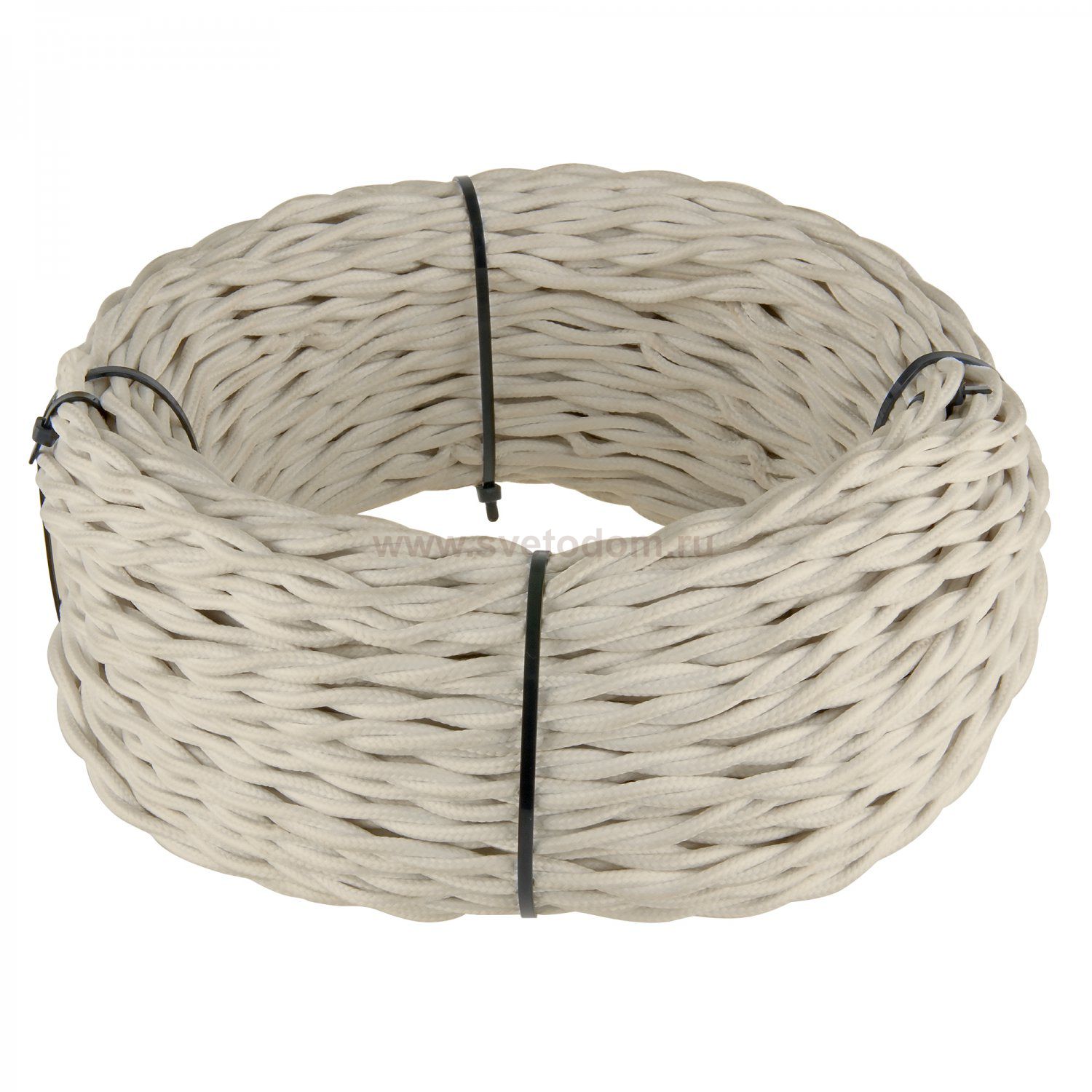 Ретро кабель витой 2х2,5 (песочный) 50 м Werkel