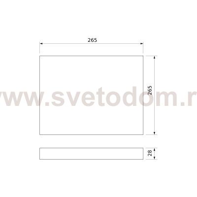 Накладной светодиодный светильник DLS034 24W 4200K Elektrostandard