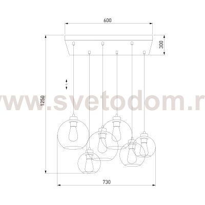 Светильник лофт стиля TK Lighting 2164 Cubus