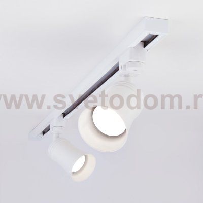 Трековый светильник для однофазного шинопровода Vetro GU10 Белый MRL 1001 Elektrostandard