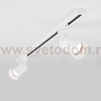 Трековый светильник для однофазного шинопровода Vetro GU10 Белый MRL 1001 Elektrostandard