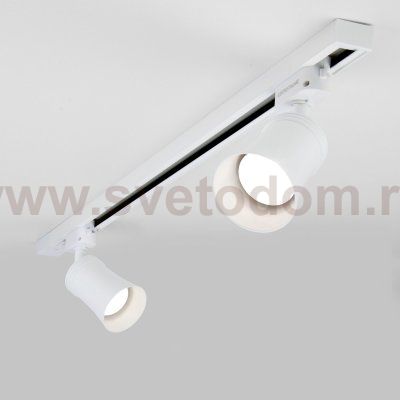 Трековый светильник для однофазного шинопровода Vetro GU10 Белый MRL 1001 Elektrostandard