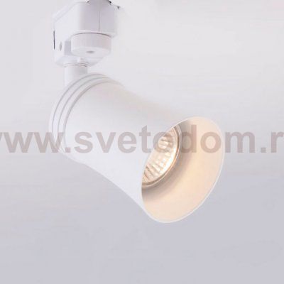 Трековый светильник для однофазного шинопровода Vetro GU10 Белый MRL 1001 Elektrostandard