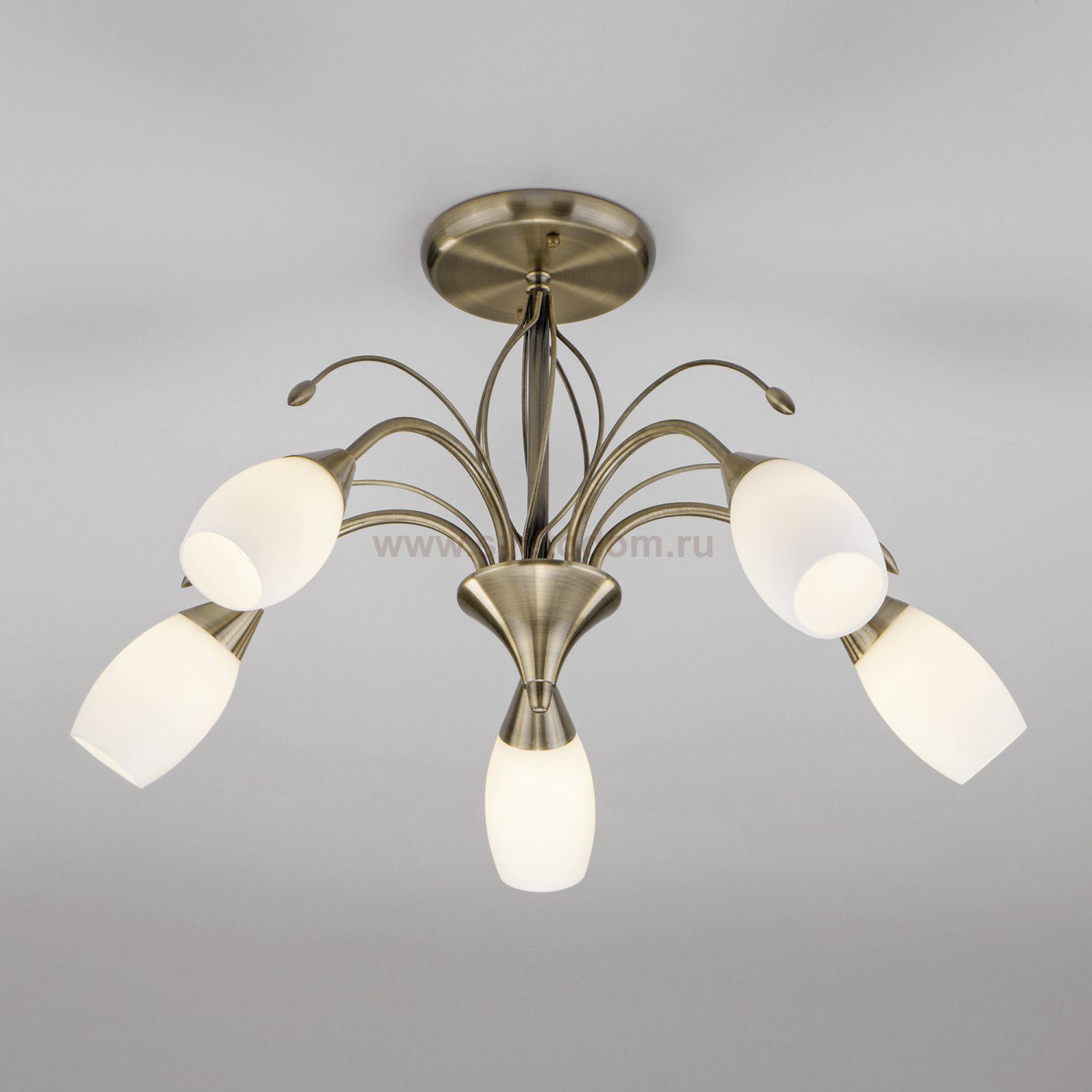 Люстра Eurosvet 30280/5 античная бронза