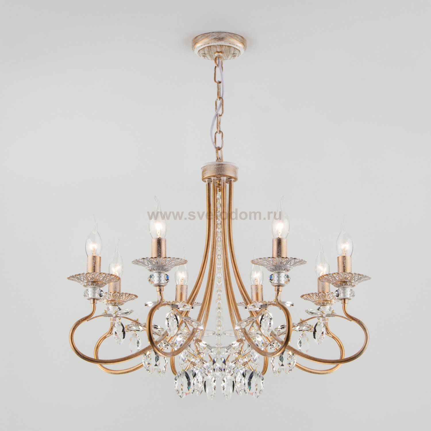 Светильник Eurosvet 60057/8 белый с золотом