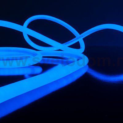 Светодиодный гибкий неон Гибкий неон 220V 9,6W 144Led 2835 IP67 круглый синий, 50 м Elektrostandard