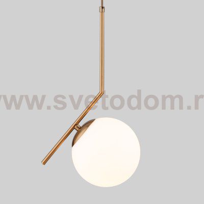 Светильник подвесной шар Eurosvet 50160/1 латунь