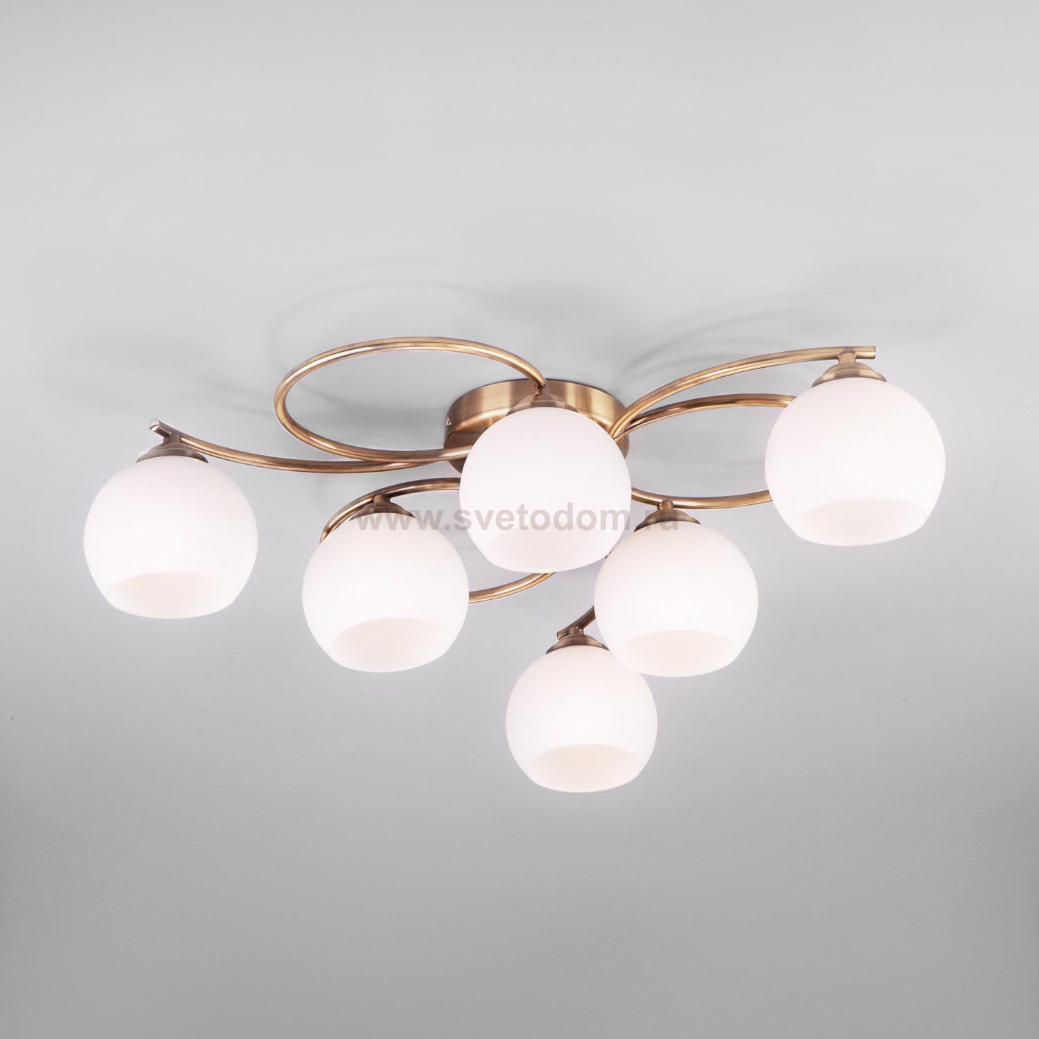 Люстра Eurosvet 30144/6 античная бронза