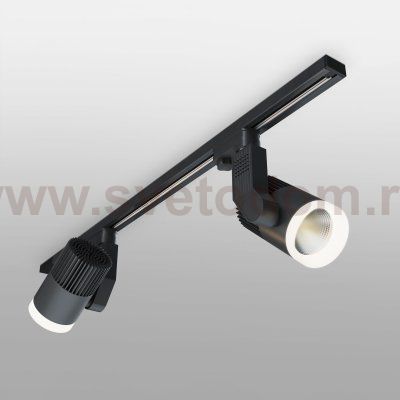 Трековый светодиодный светильник для однофазного шинопровода Accord черный 30W 4200K LTB37 Elektrostandard