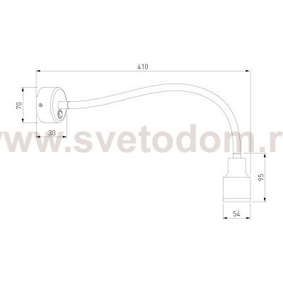 Настенный светодиодный светильник с гибким корпусом Molly LED MRL LED 1015 черный Elektrostandard