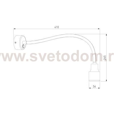 Настенный светодиодный светильник с гибким корпусом Molly LED MRL LED 1015 белый Elektrostandard