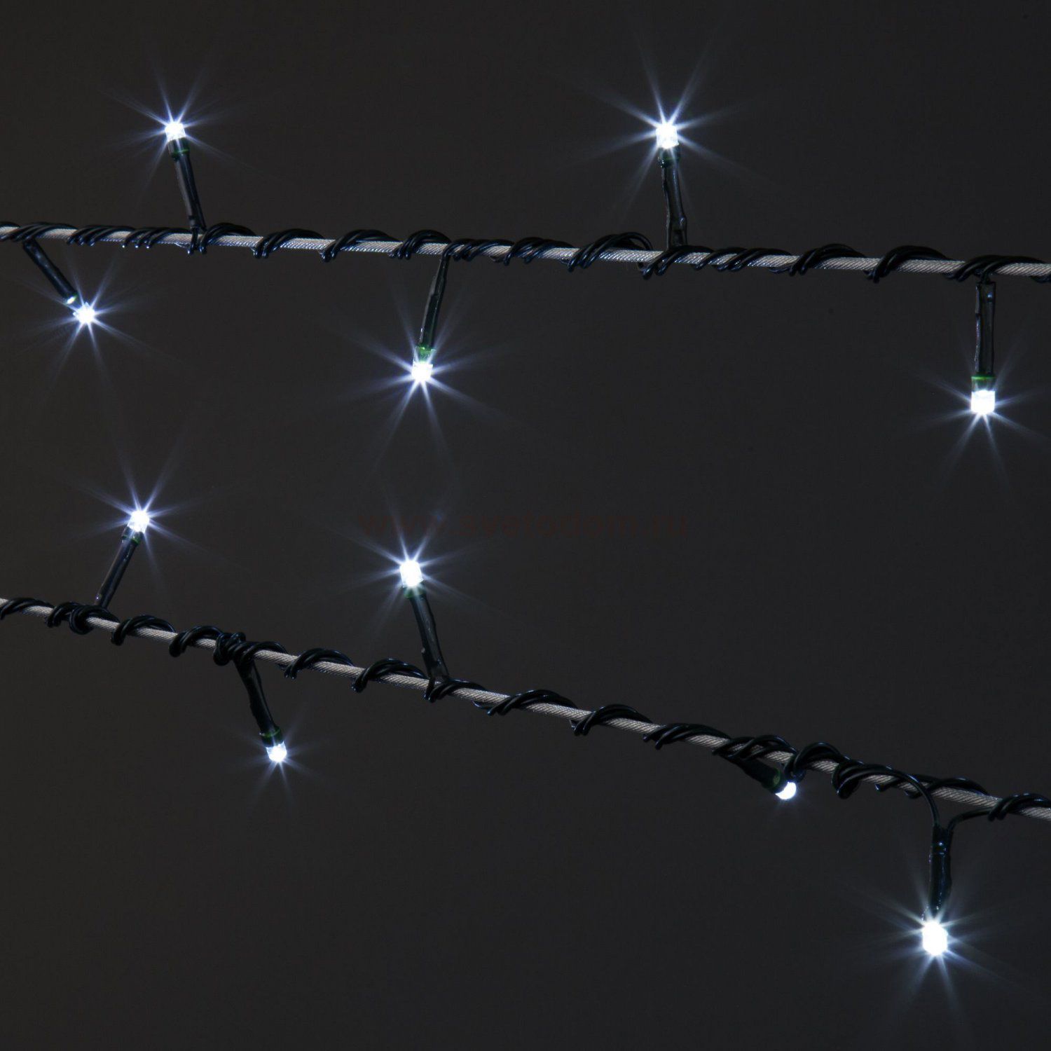 Праздничная гирлянда нить белый 5м IP20 400-001 Eurosvet