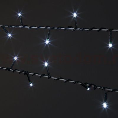 Праздничная гирлянда нить белый 10м IP20 400-002 Eurosvet