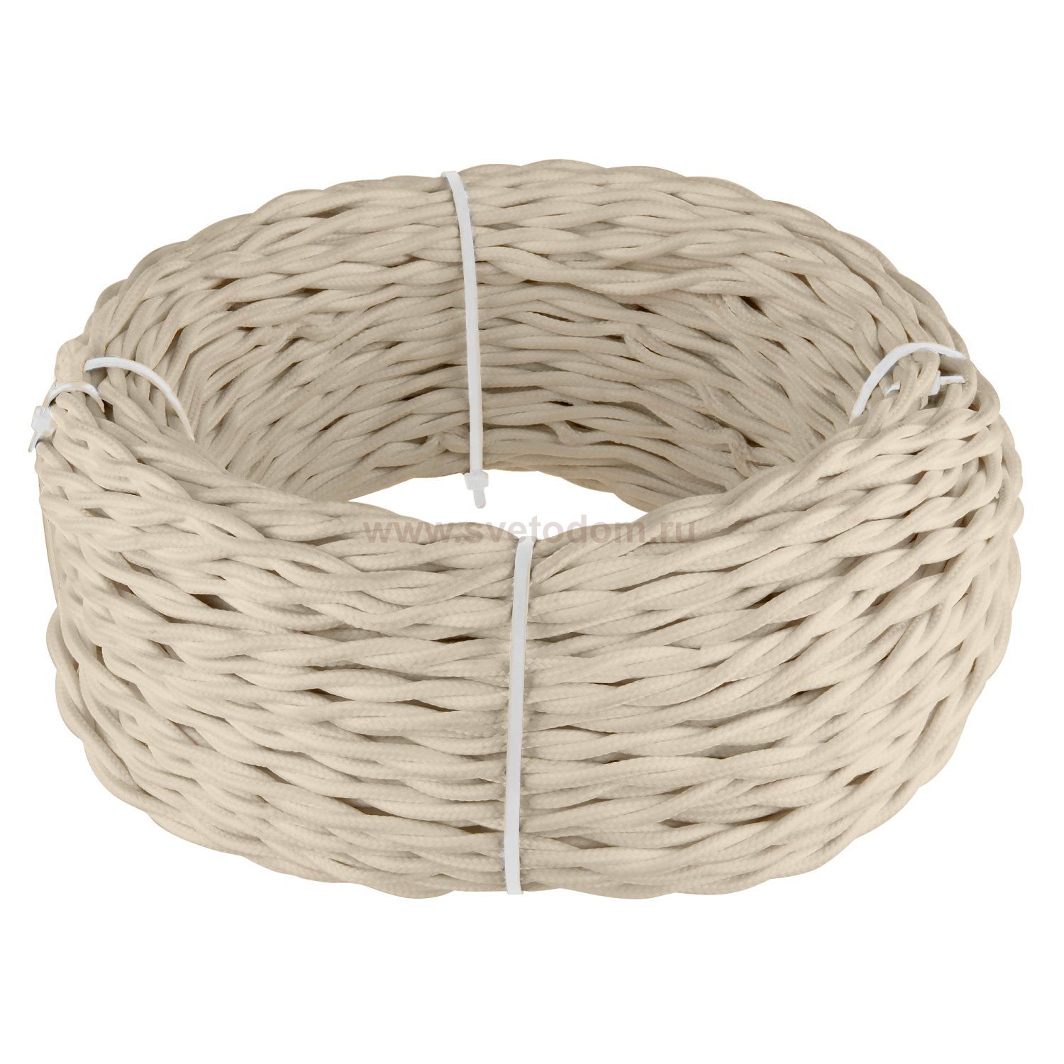 Ретро кабель витой  2х2,5  (песочный) 20м Werkel Ретро кабель витой  2х2,5  (песочный) 20м