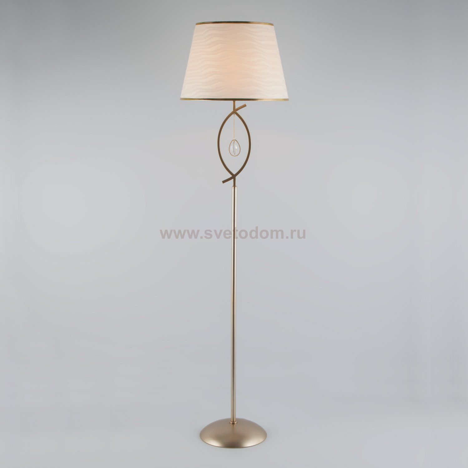 Торшер Eurosvet 01067/1 перламутровое золото