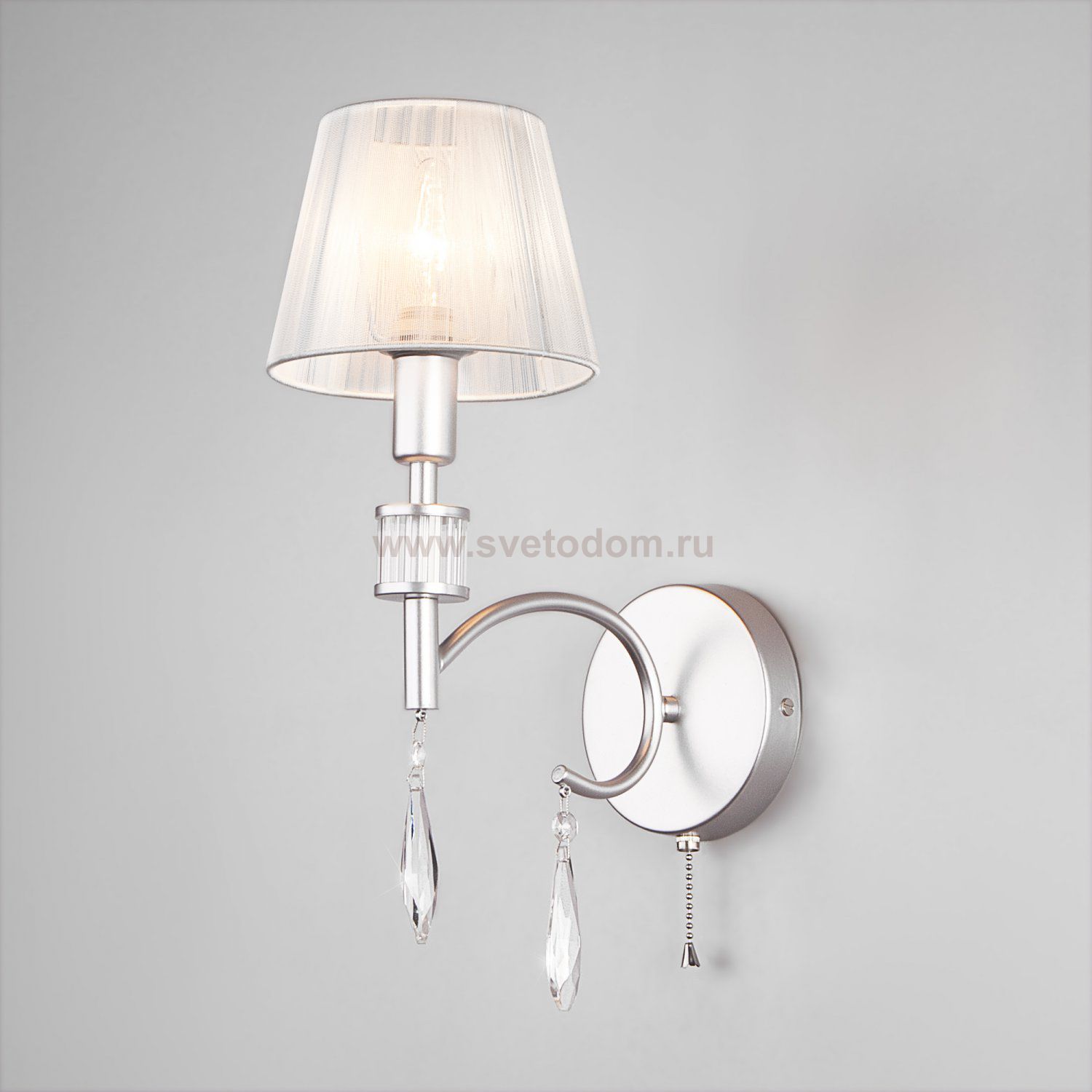 Светильник бра Eurosvet 60092/1 серебро