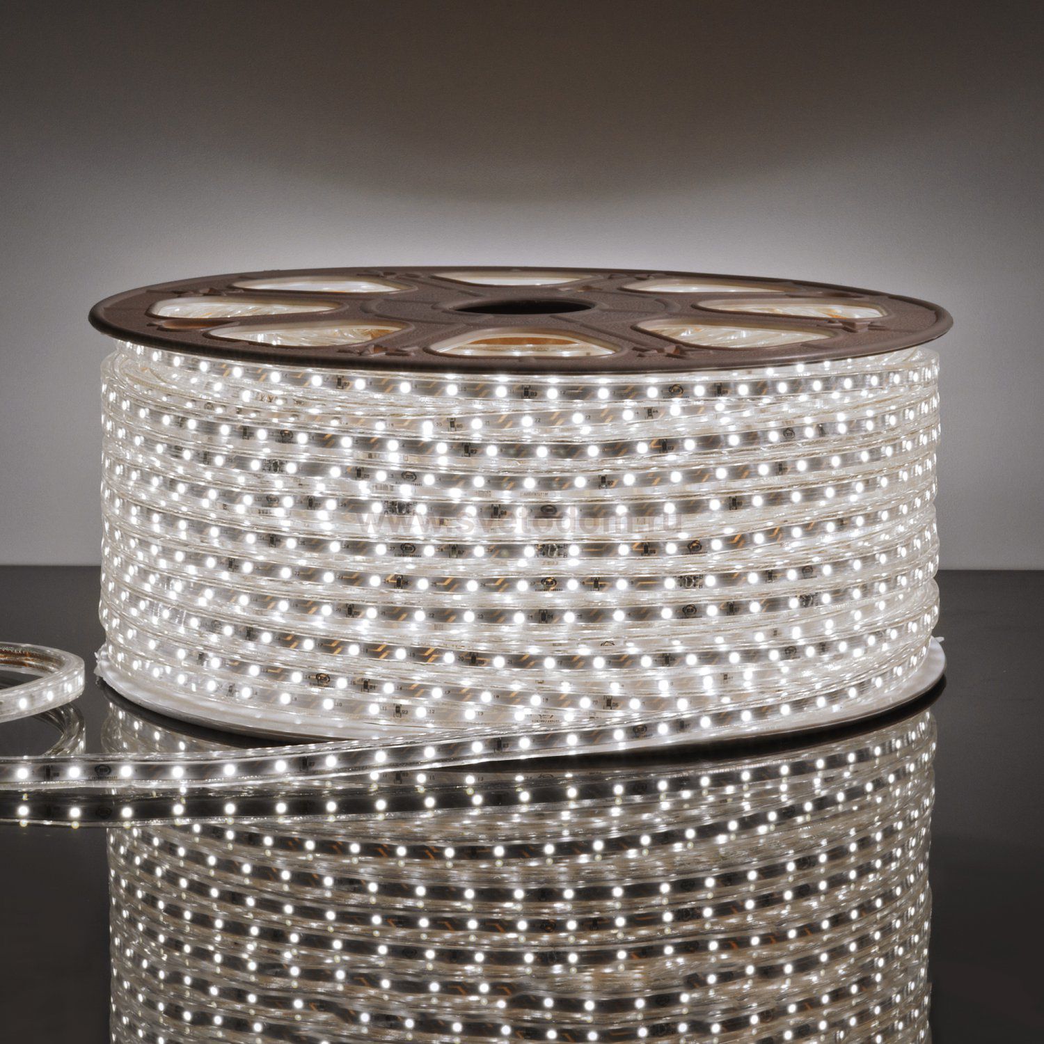 Светодиодная лента LS004 220V 4,8W 60Led 2835 IP65 6500K белый Elektrostandard